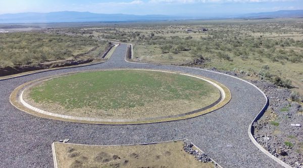Aerial view road network