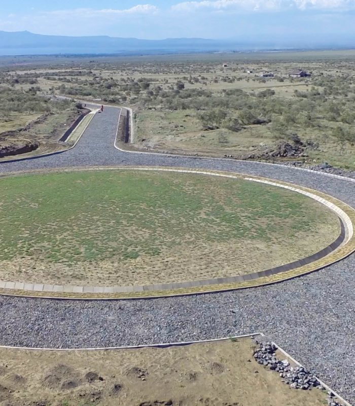 Aerial view road network